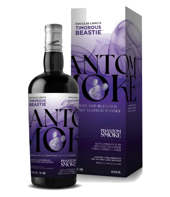 Timorous Beastie Phantom Smoke Crocodile Cask, fles bij slijterij t Bockje in Bathmen