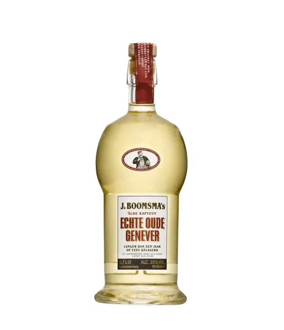 Boomsma Echte Oude Genever, fles bij slijterij t Bockje in Bathmen