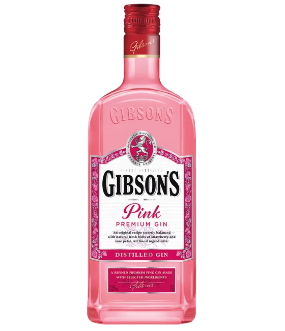 Gibson’s Pink Gin, fles bij slijterij t Bockje in Bathmen