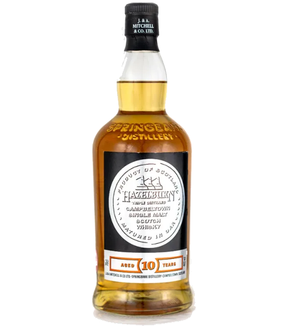 Hazelburn 10 Years Old Springbank, fles bij slijterij t Bockje in Bathmen