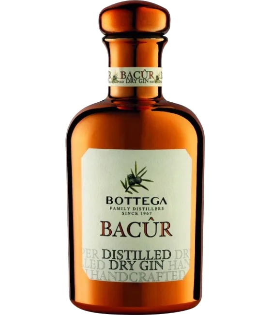 Bottega Bacur GIN, fles bij slijterij t Bockje in Bathmen