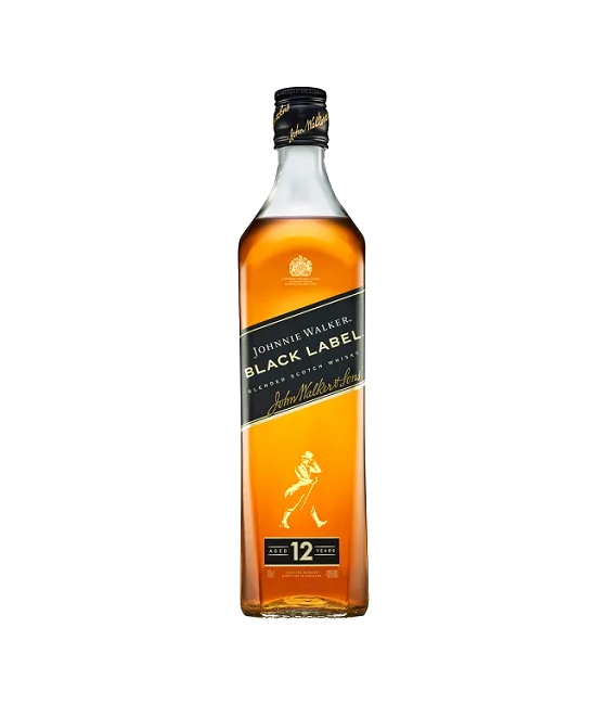 Johnnie Walker 12 Years Old Black Label, fles bij slijterij t Bockje in Bathmen