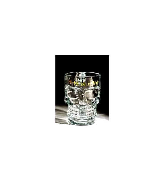 Tete De Mort Triple Bierglas, fles bij slijterij t Bockje in Bathmen