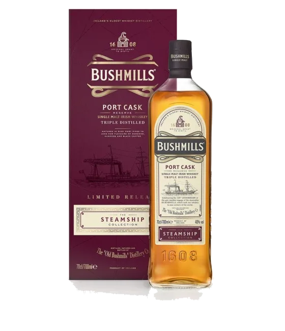Bushmills Steamship Portcask, fles bij slijterij t Bockje in Bathmen