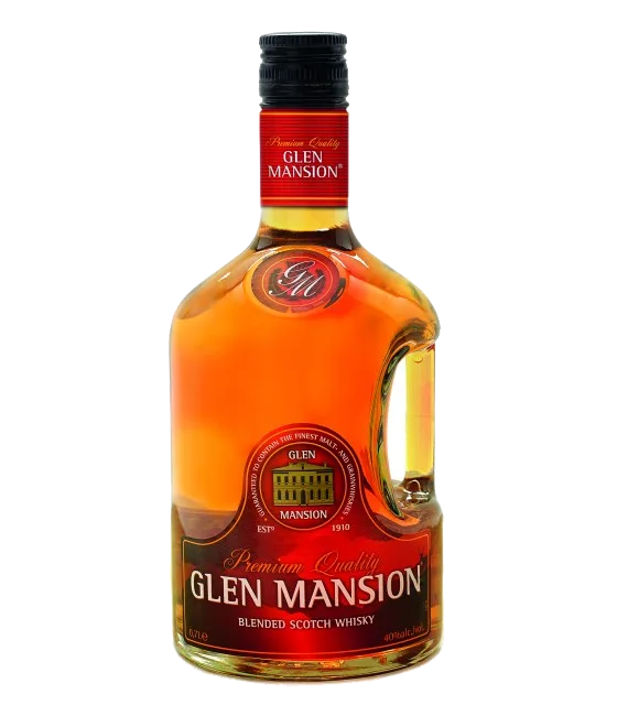 Glen Mansion Whisky, fles bij slijterij t Bockje in Bathmen