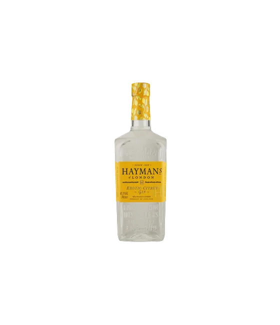 Hayman’s Exotic Citrus Gin, fles bij slijterij t Bockje in Bathmen