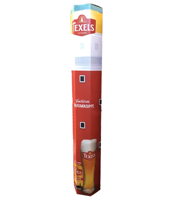 Texels Skuumkoppe Vuurtoren 4 blikjes, fles bij slijterij t Bockje in Bathmen