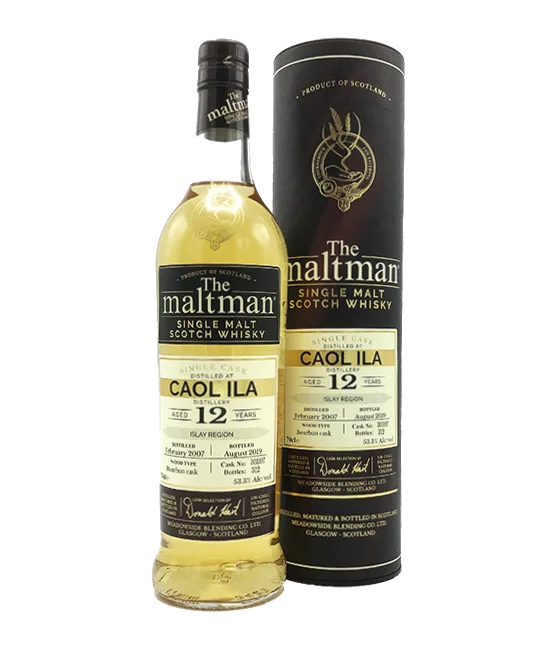 THE MALTMAN 12 Years Old Caol Ila 2007, fles bij slijterij t Bockje in Bathmen