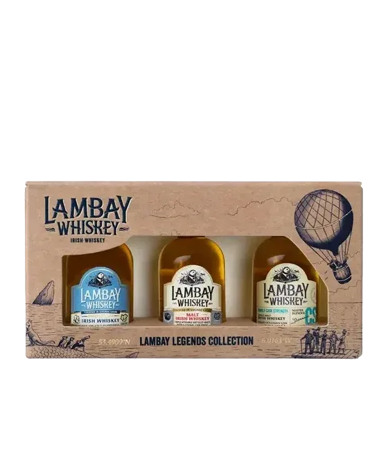 Lambay Whiskey Legends Collection Giftpack 3x5cl., fles bij slijterij t Bockje in Bathmen