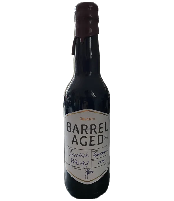 Gulpener Barrel Aged Scottish Whisky 2023, fles bij slijterij t Bockje in Bathmen