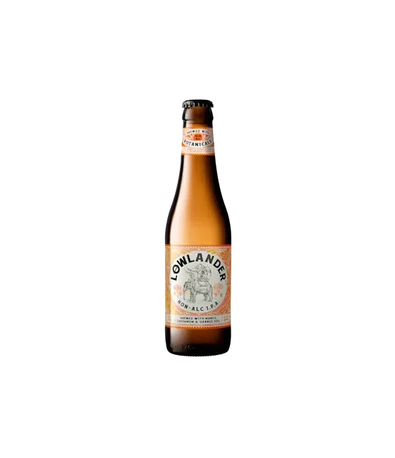 Lowlander Mango IPA alcoholvrij, fles bij slijterij t Bockje in Bathmen