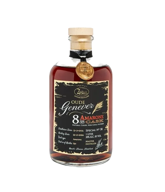 Zuidam Special #38 8 jaar Oude Genever Amarone Cask, fles bij slijterij t Bockje in Bathmen