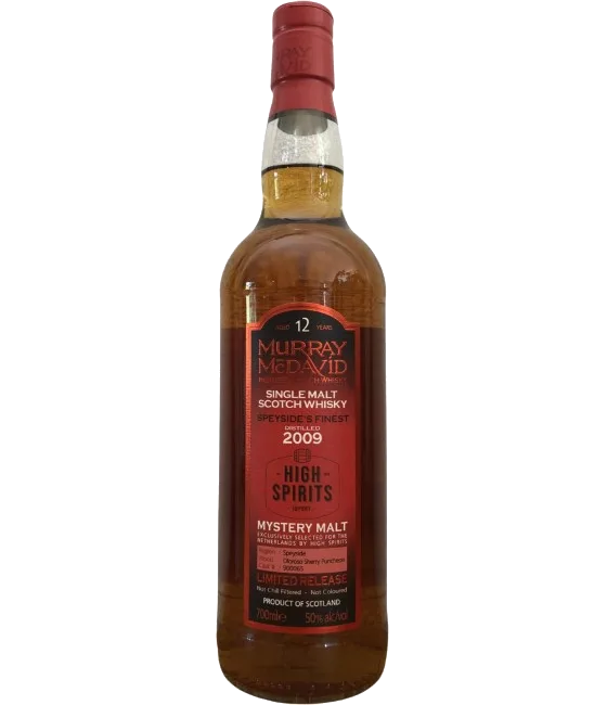 Speyside’s finest mystery malt 12Y, fles bij slijterij t Bockje in Bathmen