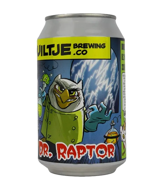 Uiltje Dr. Raptor Double IPA, fles bij slijterij t Bockje in Bathmen