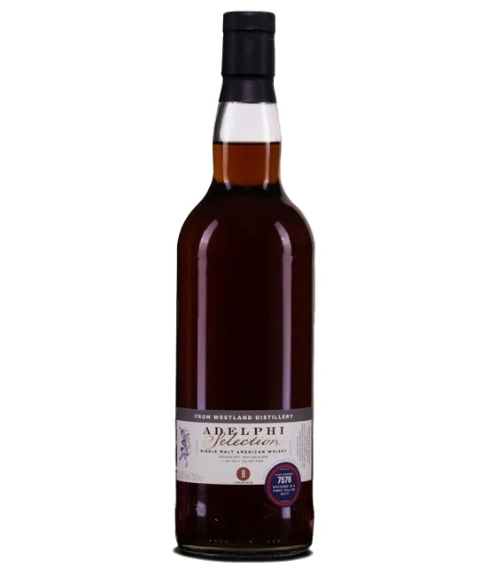 Adelphi Selection Westland Distillery 8 Years Old 2017 #7578, fles bij slijterij t Bockje in Bathmen
