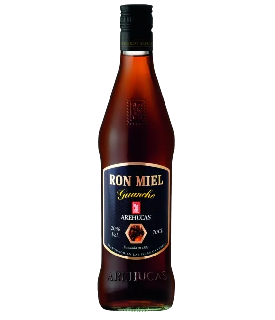 Arehucas Guanche Ron Miel, fles bij slijterij t Bockje in Bathmen