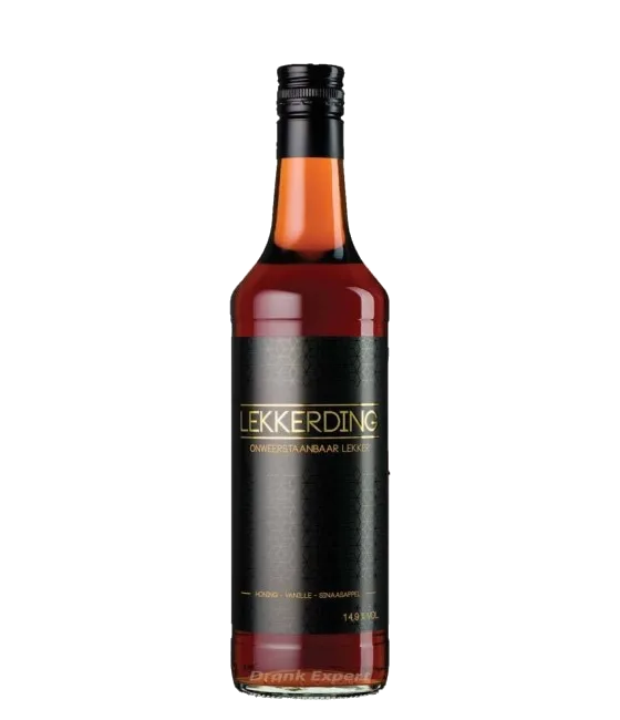 Lekkerding, fles bij slijterij t Bockje in Bathmen
