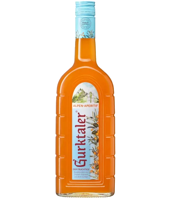 Gurktaler Alpen Aperitif, fles bij slijterij t Bockje in Bathmen