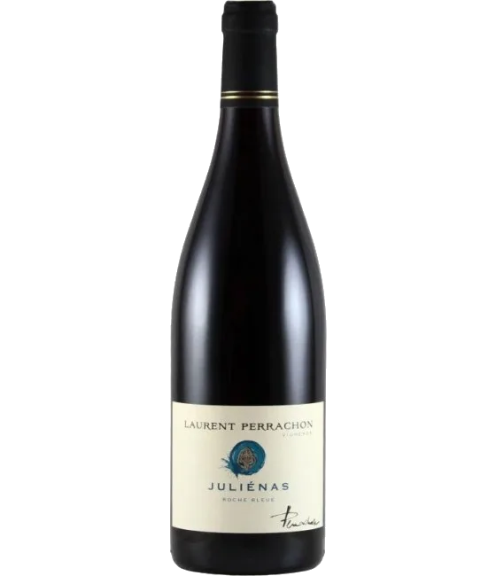 Laurent Perrachon Julienas Roche Bleue, fles bij slijterij t Bockje in Bathmen