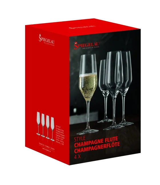 Spiegelau Champagneglas Flute (set van 4), fles bij slijterij t Bockje in Bathmen