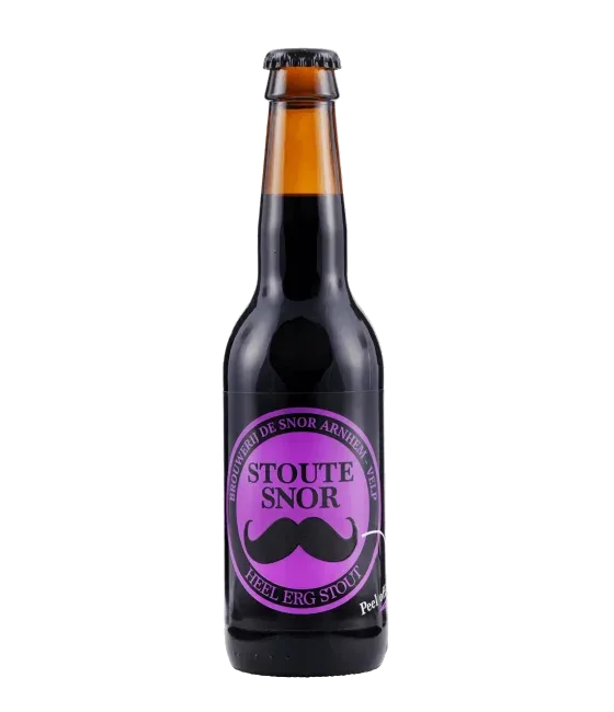 Brouwerij De Snor Stoute Snor, fles bij slijterij t Bockje in Bathmen