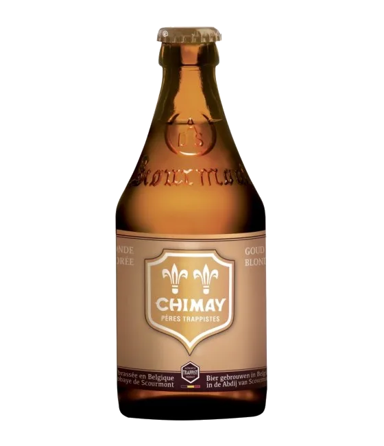 Chimay Doree Goud Blond, fles bij slijterij t Bockje in Bathmen