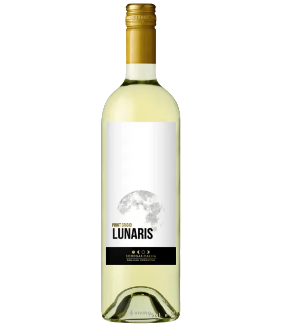 Lunaris Pinot Grigio, fles bij slijterij t Bockje in Bathmen