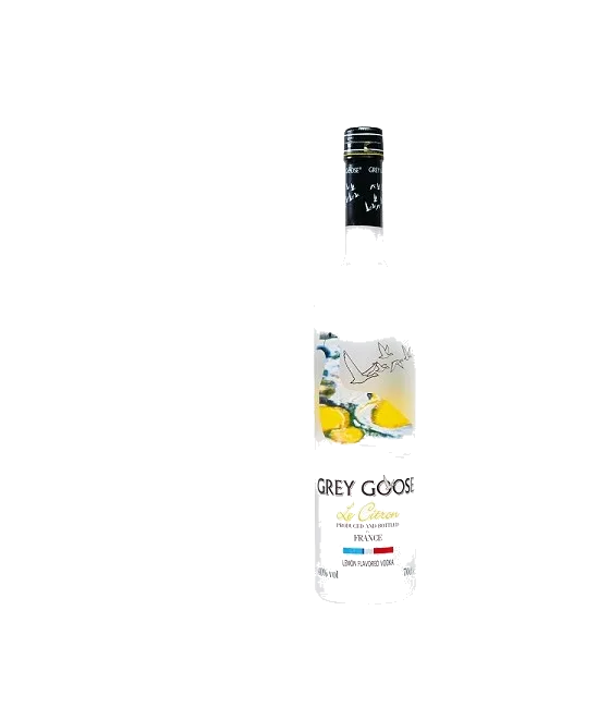 Grey Goose Le Citron, fles bij slijterij t Bockje in Bathmen