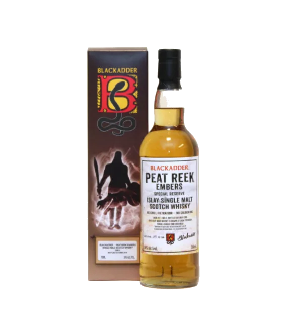 Blackadder Peat Reek Embers, fles bij slijterij t Bockje in Bathmen