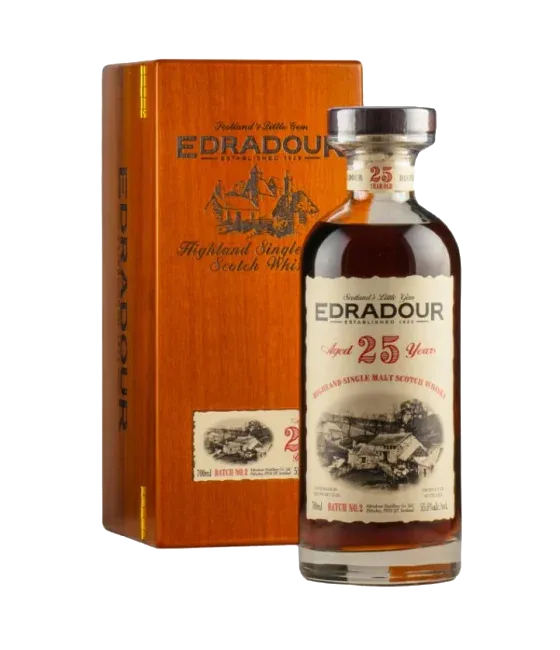 Edradour 1998 25 Years Old, fles bij slijterij t Bockje in Bathmen