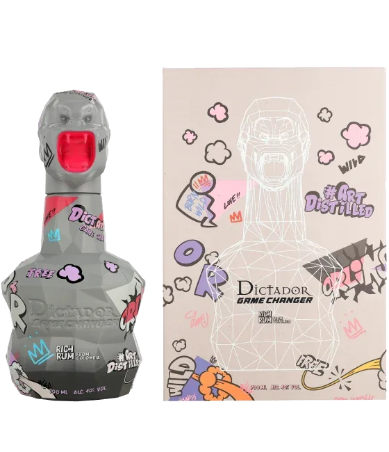 Dictador rum Game Changer Grey limited edition, fles bij slijterij t Bockje in Bathmen