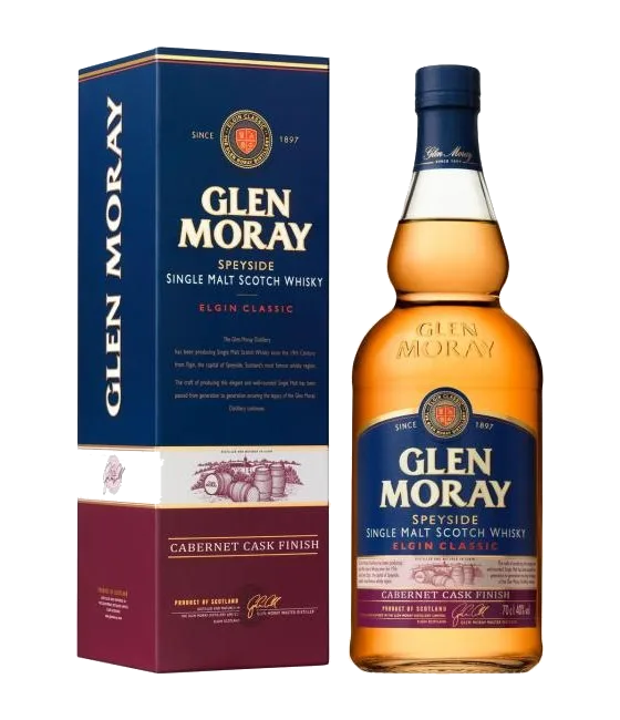 Glen Moray Classic Cabernet Cask Finish, fles bij slijterij t Bockje in Bathmen