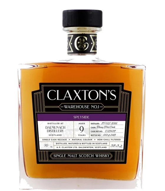 Claxton’s Warehouse No.1 Dalmunach 9 Years Old 2016