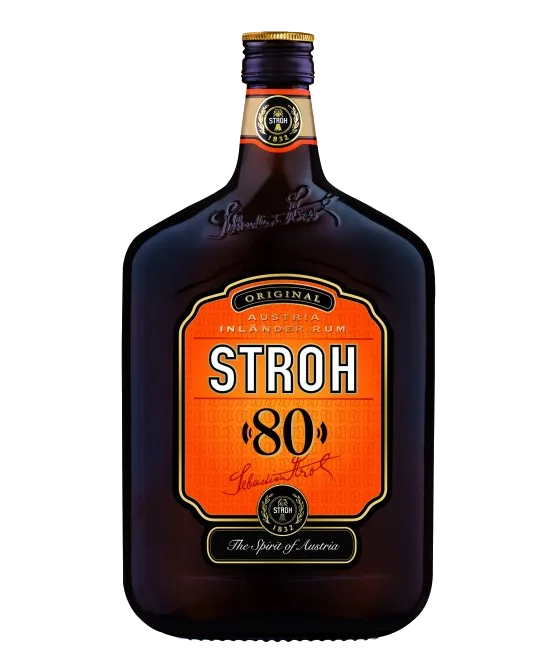 Stroh 80%, fles bij slijterij t Bockje in Bathmen