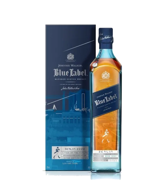 Johnnie Walker Blue Label Berlin 2220, fles bij slijterij t Bockje in Bathmen
