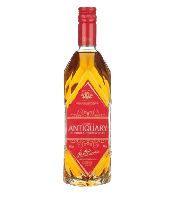 Antiquary Blended Scotch Whisky, fles bij slijterij t Bockje in Bathmen