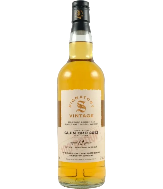 Signatory Vintage Glen Ord 2012 100 Proof Edition #46, fles bij slijterij t Bockje in Bathmen