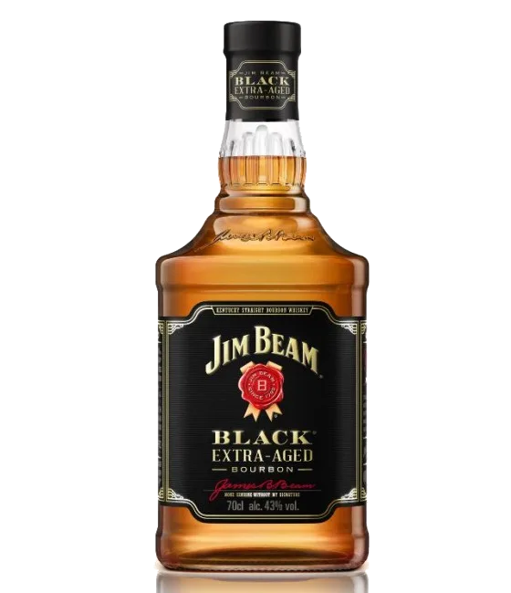 Jim Beam Bourbon Black Extra Aged, fles bij slijterij t Bockje in Bathmen