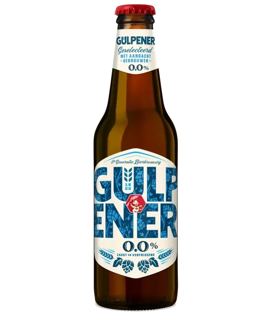 Gulpener 0.0 Pilsner, fles bij slijterij t Bockje in Bathmen