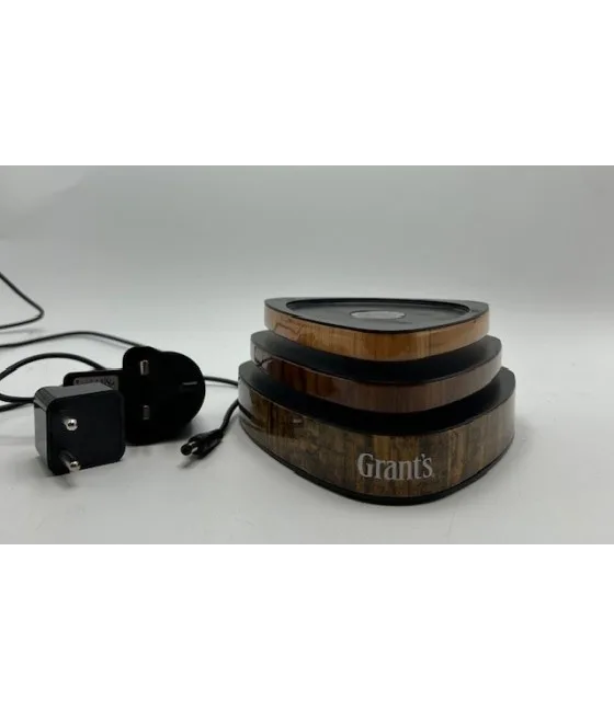 Grant’s Whisky Display Met Lamp, fles bij slijterij t Bockje in Bathmen