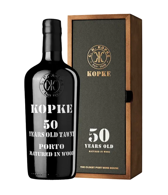Kopke 50 Years Old, fles bij slijterij t Bockje in Bathmen