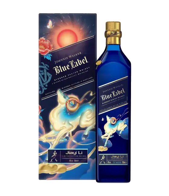 Johnnie Walker Blue Label Jiayi Li Year of the Goat, fles bij slijterij t Bockje in Bathmen