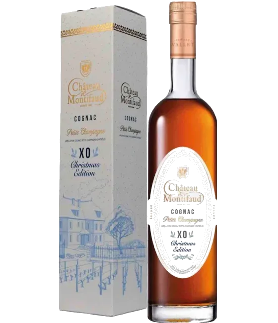 Chateau Montifaud XO Christmas Edition, fles bij slijterij t Bockje in Bathmen