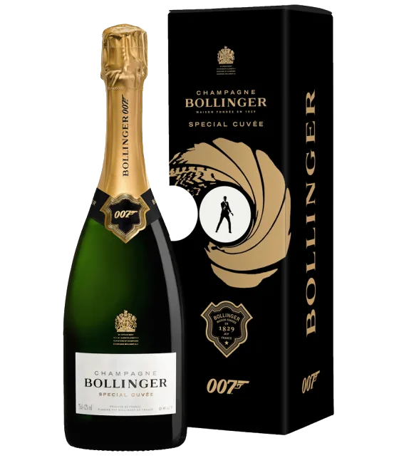 Bollinger Brut Special Cuvée 007 Limited Edition, fles bij slijterij t Bockje in Bathmen