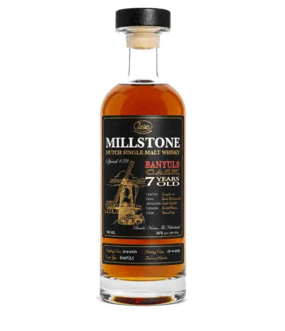 Millstone Special #39 Unpeated Single Malt Whisky Banyuls, fles bij slijterij t Bockje in Bathmen