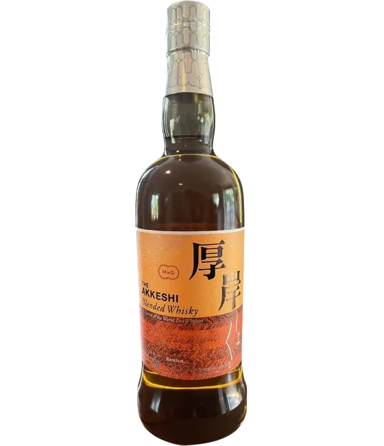 Akkeshi Shosho Blended Whisky, fles bij slijterij t Bockje in Bathmen