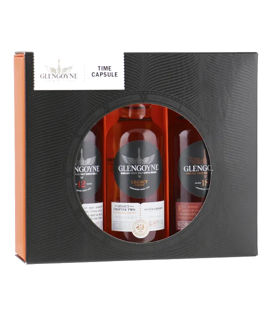 GLENGOYNE Time Capsule Miniaturenset 3x5cl., fles bij slijterij t Bockje in Bathmen