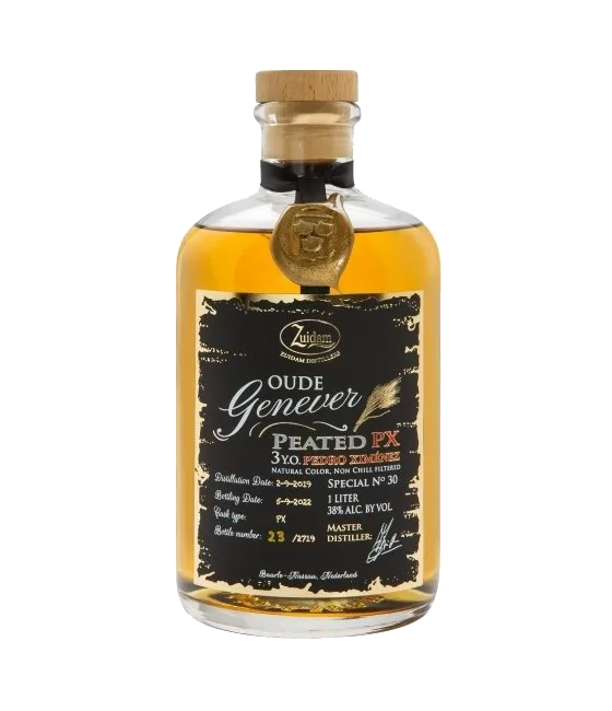 Zuidam Special #30 Oude Genever 3 Years Old Peated PX, fles bij slijterij t Bockje in Bathmen