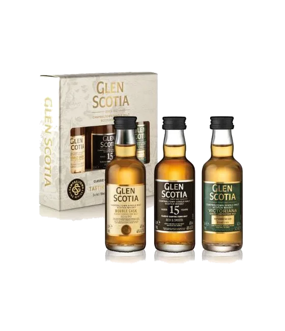 Glen Scotia Miniature Giftpack, fles bij slijterij t Bockje in Bathmen