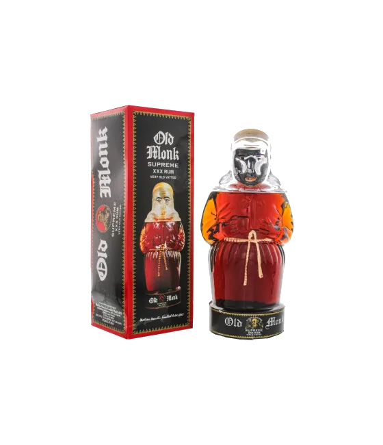 Old Monk Supreme Rum, fles bij slijterij t Bockje in Bathmen